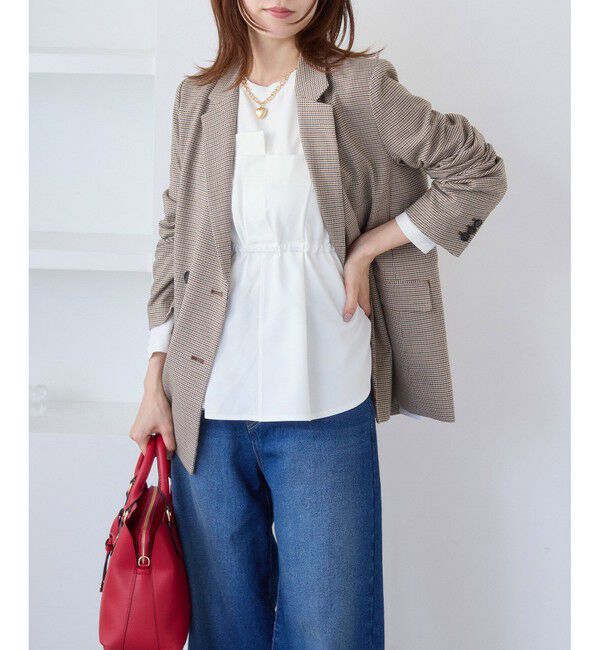 VIS「【WEB限定】ビスチェドッキングペプラムロングスリーブTシャツ」|Tシャツ・カットソー|