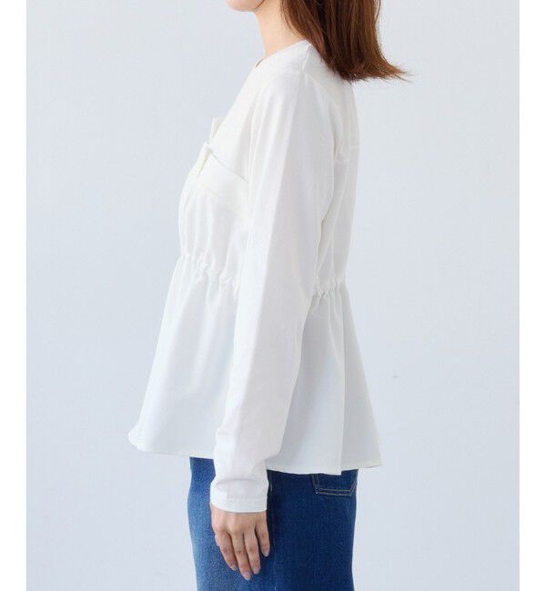 VIS「【WEB限定】ビスチェドッキングペプラムロングスリーブTシャツ」|Tシャツ・カットソー|