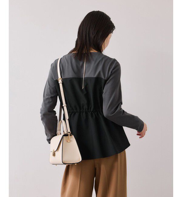 VIS「【WEB限定】ビスチェドッキングペプラムロングスリーブTシャツ」|Tシャツ・カットソー|