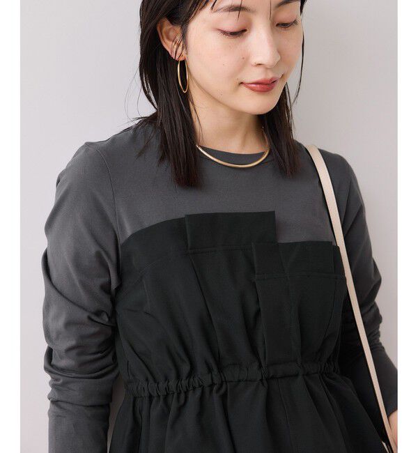 VIS「【WEB限定】ビスチェドッキングペプラムロングスリーブTシャツ」|Tシャツ・カットソー|