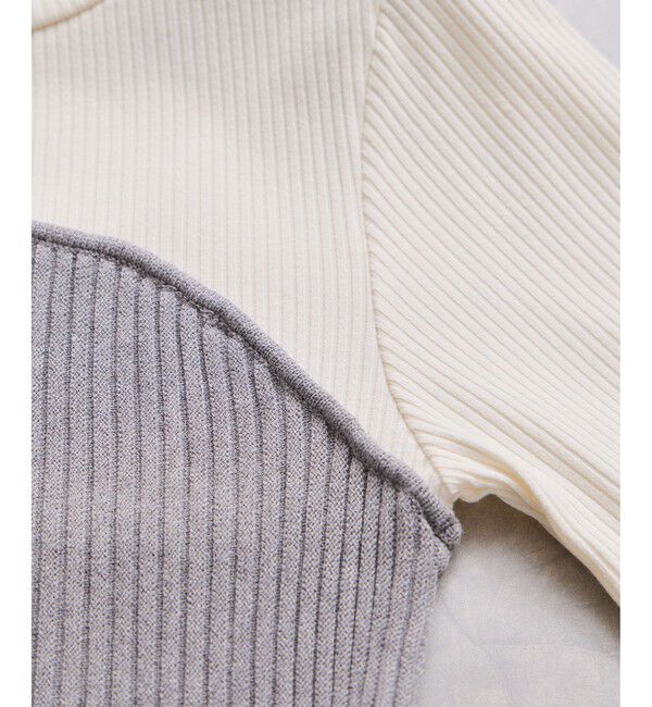 VIS「ペプラムニットドッキングプルオーバー」|ニット・セーター|