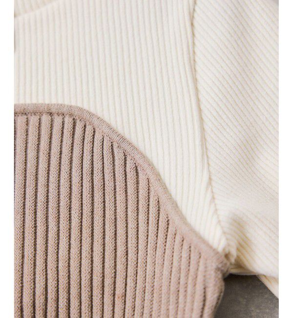 VIS「ペプラムニットドッキングプルオーバー」|ニット・セーター|