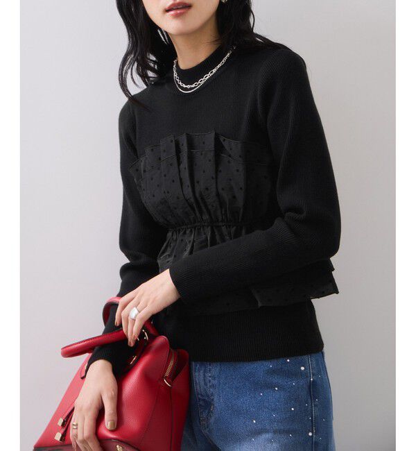 VIS「ビスチェドッキングニットプルオーバー/セットアップ対応」|ニット・セーター|