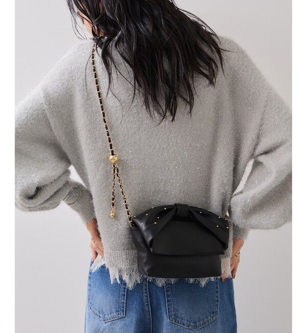 VIS「リボンハンドルチェーンショルダーバッグ/2WAY」|ショルダー・メッセンジャー|