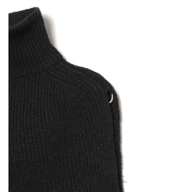 ROPE PICNIC PASSAGE「ラメニットハーフジップベスト」|ベスト・ジレ|