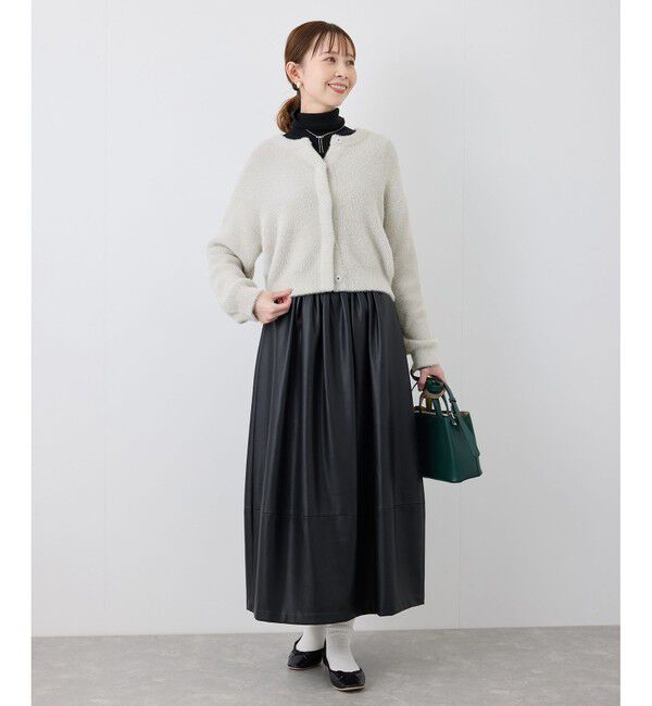 Rope&rsquo;Picnic「fluffy knitフラッフィーニット/ふわふわMIXフェザーニットカーディガン/洗濯機OK」|カーディガン|