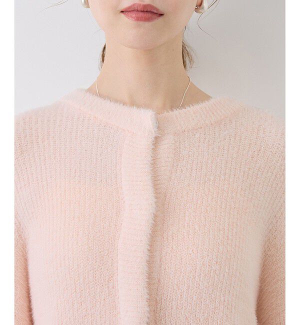 Rope&rsquo;Picnic「fluffy knitフラッフィーニット/ふわふわMIXフェザーニットカーディガン/洗濯機OK」|カーディガン|