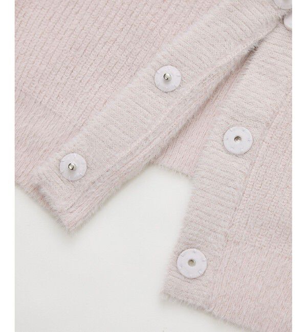 Rope&rsquo;Picnic「fluffy knitフラッフィーニット/ふわふわMIXフェザーニットカーディガン/洗濯機OK」|カーディガン|