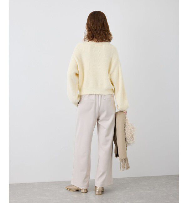 Rope&rsquo;Picnic「fluffy knitフラッフィーニット/ふわふわMIXフェザーニットカーディガン/洗濯機OK」|カーディガン|