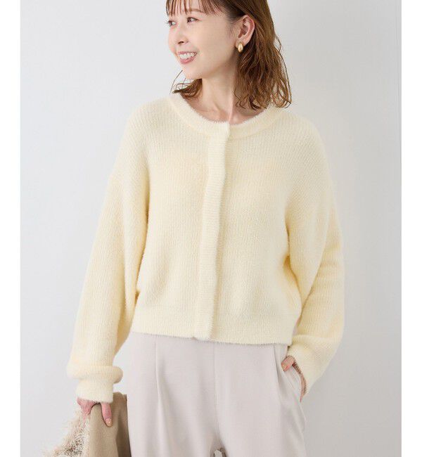 Rope&rsquo;Picnic「fluffy knitフラッフィーニット/ふわふわMIXフェザーニットカーディガン/洗濯機OK」|カーディガン|キナリ(16)