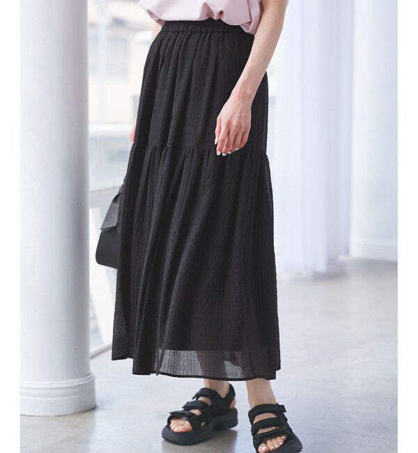 Rope&rsquo;Picnic「シアーティアードスカート」|スカート|