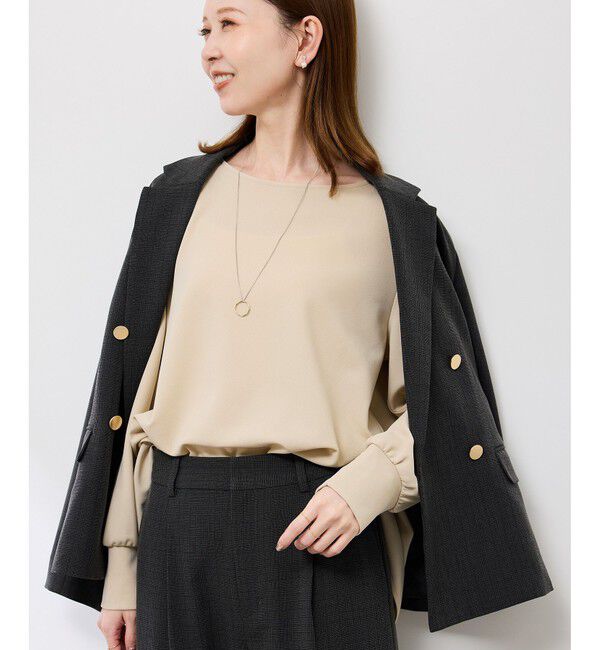 Rope&rsquo;Picnic「エアリーカットジョーゼットトップス」|Tシャツ・カットソー|