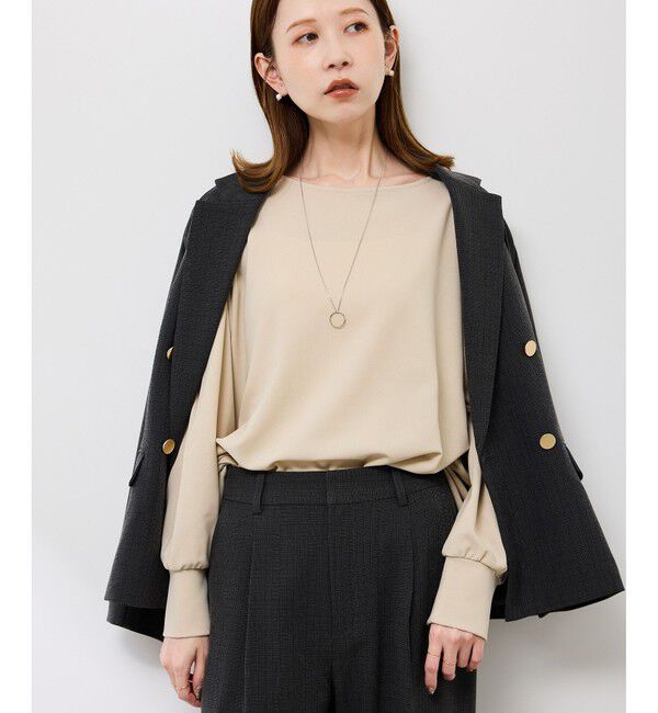 Rope&rsquo;Picnic「エアリーカットジョーゼットトップス」|Tシャツ・カットソー|