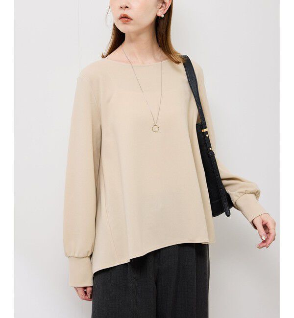 Rope&rsquo;Picnic「エアリーカットジョーゼットトップス」|Tシャツ・カットソー|ベージュ(27)