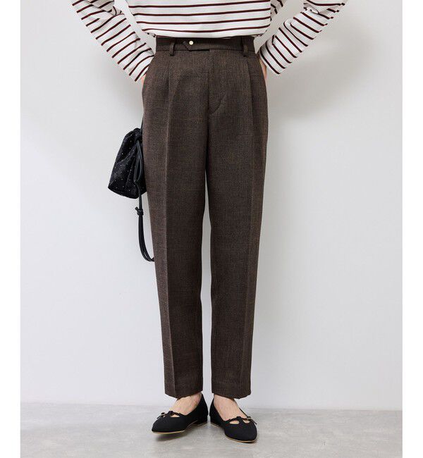 Rope&rsquo;Picnic「スリートーンツイードテーパードパンツ/セットアップ対応」|チノ|