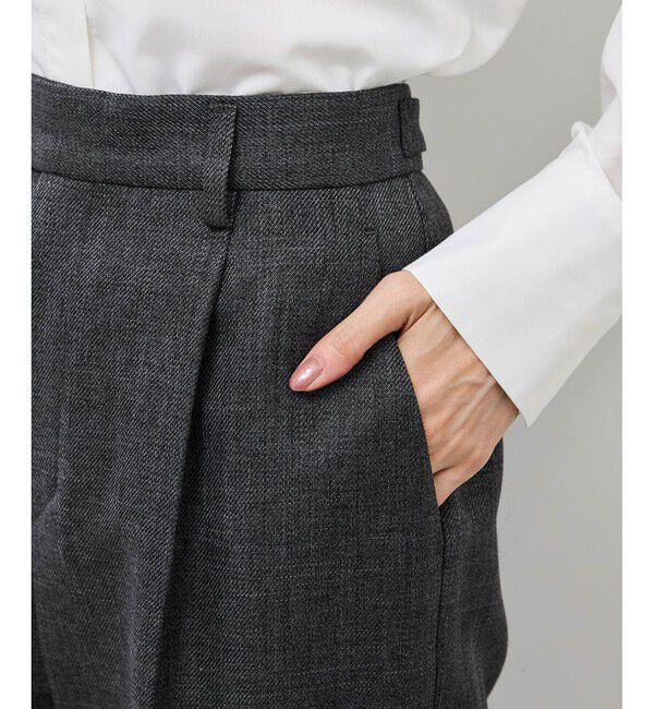 Rope&rsquo;Picnic「スリートーンツイードテーパードパンツ/セットアップ対応」|チノ|