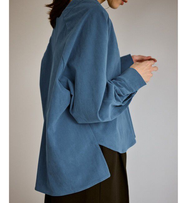 Rope&rsquo;Picnic「【emur/エミュール】ストレッチ起毛あわせネックブラウス」|シャツ・ブラウス|