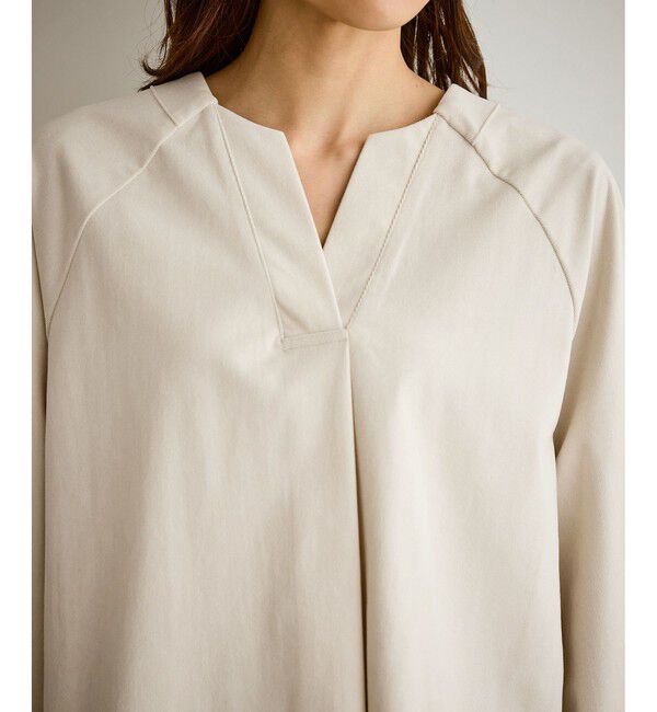 Rope&rsquo;Picnic「【emur/エミュール】ストレッチ起毛あわせネックブラウス」|シャツ・ブラウス|