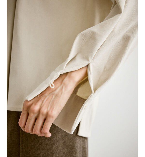 Rope&rsquo;Picnic「【emur/エミュール】ストレッチ起毛あわせネックブラウス」|シャツ・ブラウス|