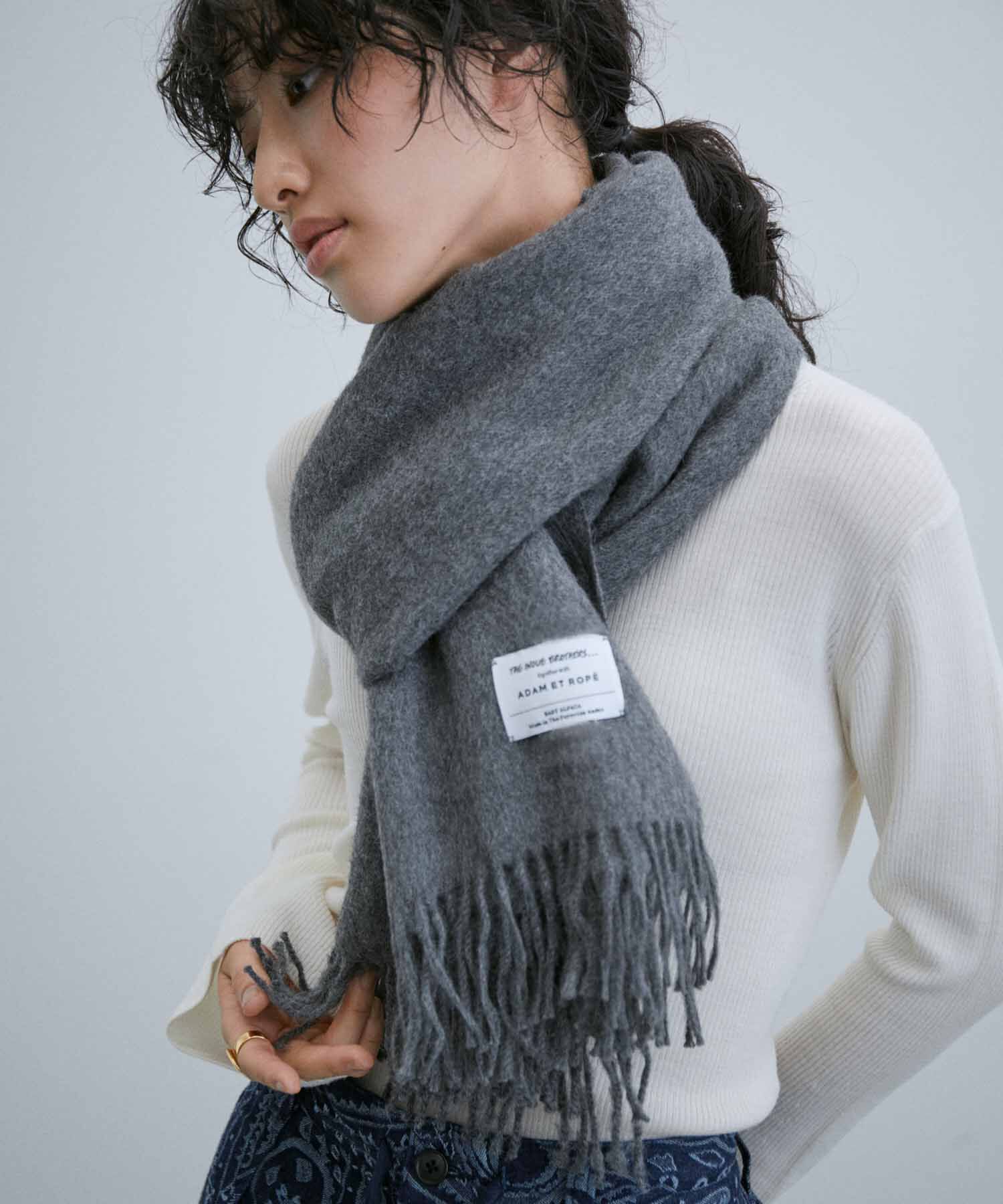 ADAM ET ROPE'「【THE INOUE BROTHERS together with ADAM ET ROPE'】大判ストール / UNISEX」|マフラー|