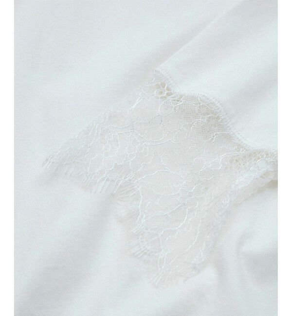 ADAM ET ROPE'「【サステナブル】レースロンTEE」|Tシャツ・カットソー|