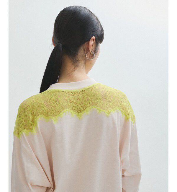 ADAM ET ROPE'「【サステナブル】レースロンTEE」|Tシャツ・カットソー|