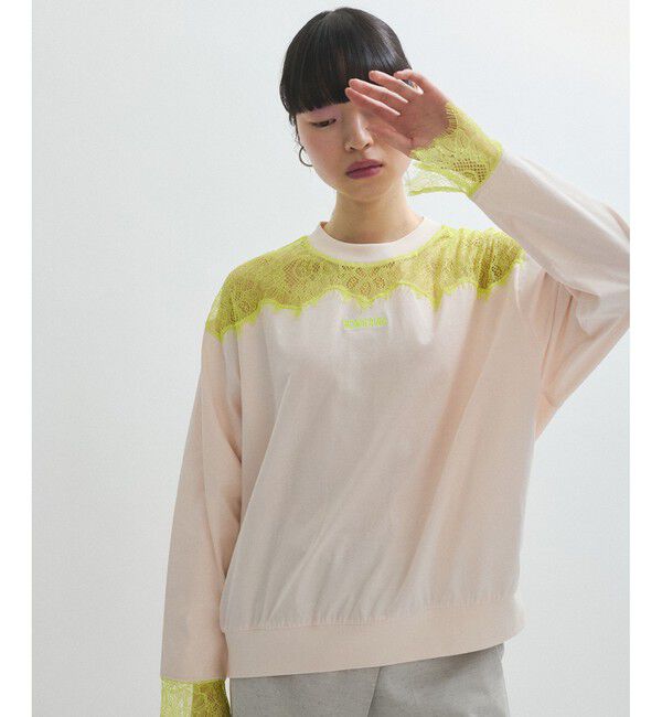 ADAM ET ROPE'「【サステナブル】レースロンTEE」|Tシャツ・カットソー|