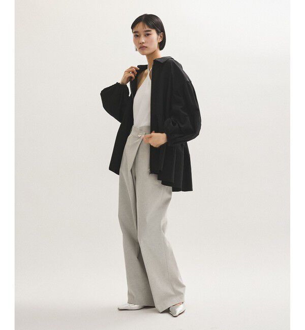 ADAM ET ROPE'「【サステナブル】ペプラムブラウス」|シャツ・ブラウス|