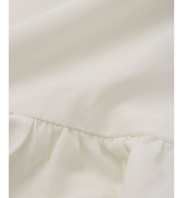 ADAM ET ROPE'「【サステナブル】ペプラムブラウス」|シャツ・ブラウス|