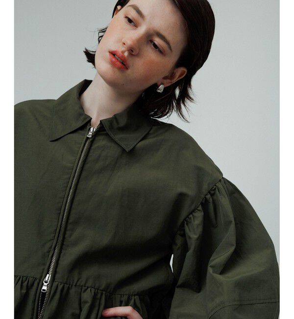 ADAM ET ROPE'「【サステナブル】ペプラムブラウス」|シャツ・ブラウス|