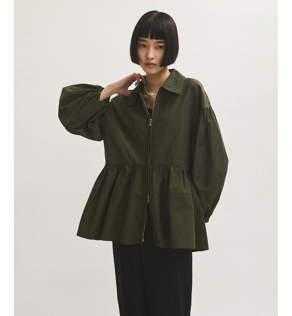 ADAM ET ROPE'「【サステナブル】ペプラムブラウス」|シャツ・ブラウス|