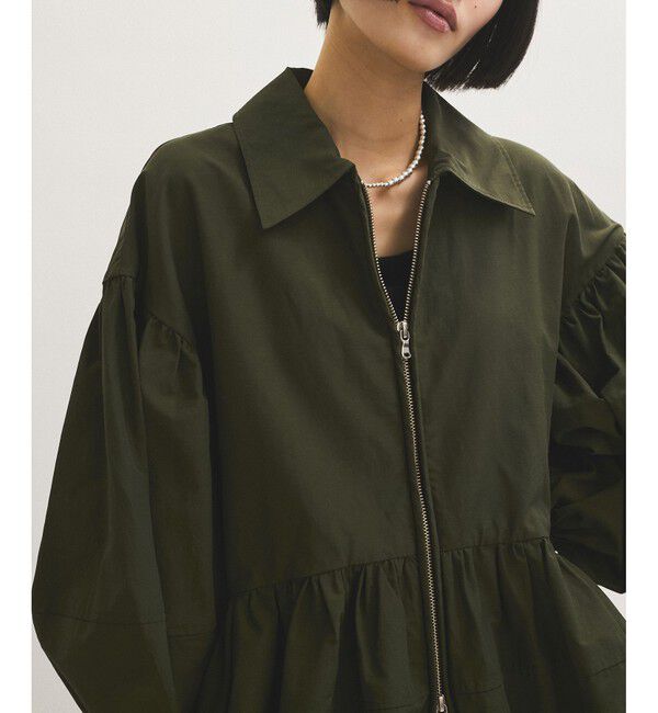 ADAM ET ROPE'「【サステナブル】ペプラムブラウス」|シャツ・ブラウス|