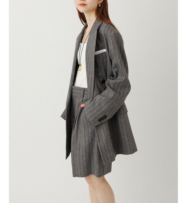 ADAM ET ROPE'「ツイード＆チェックショートパンツ」|チノ|