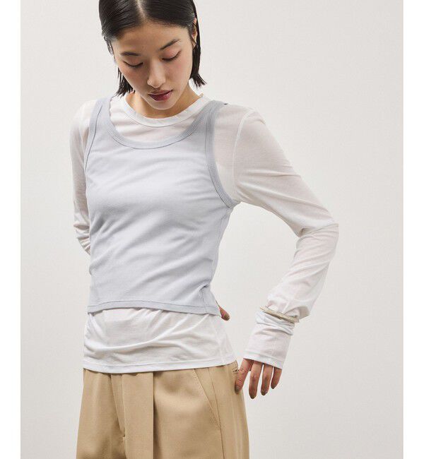 ADAM ET ROPE'「3レイヤードジャージートップス」|Tシャツ・カットソー|