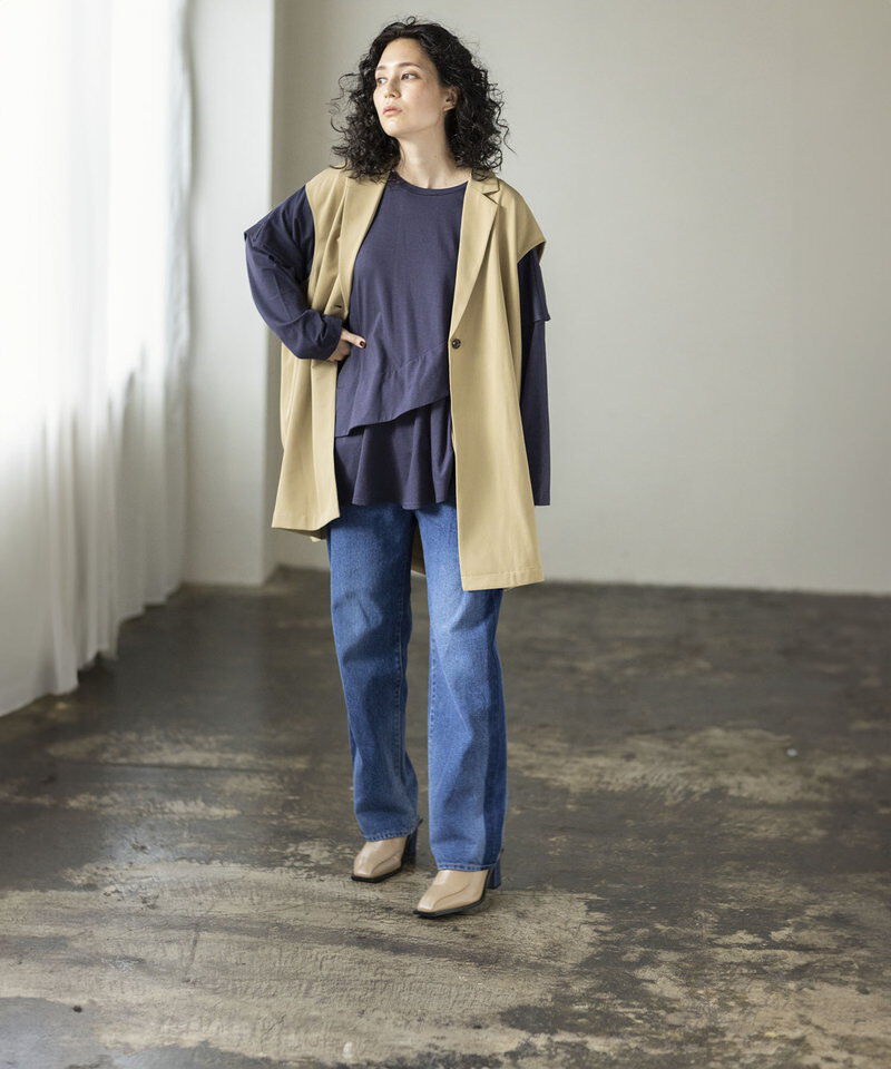  「サイドラインデニムパンツ」|デニム|