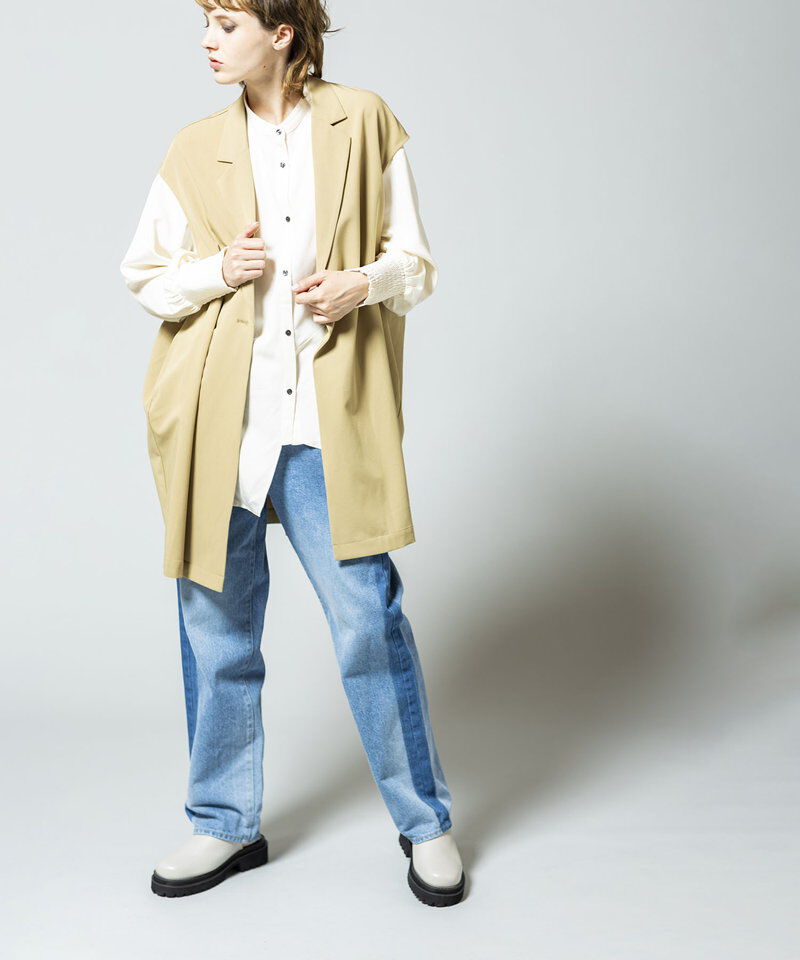  「サイドラインデニムパンツ」|デニム|