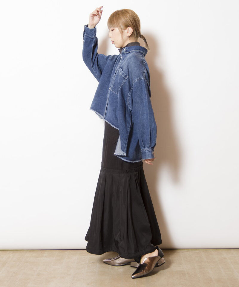  「セルロースデニムビッグシャツ」|シャツ・ブラウス|