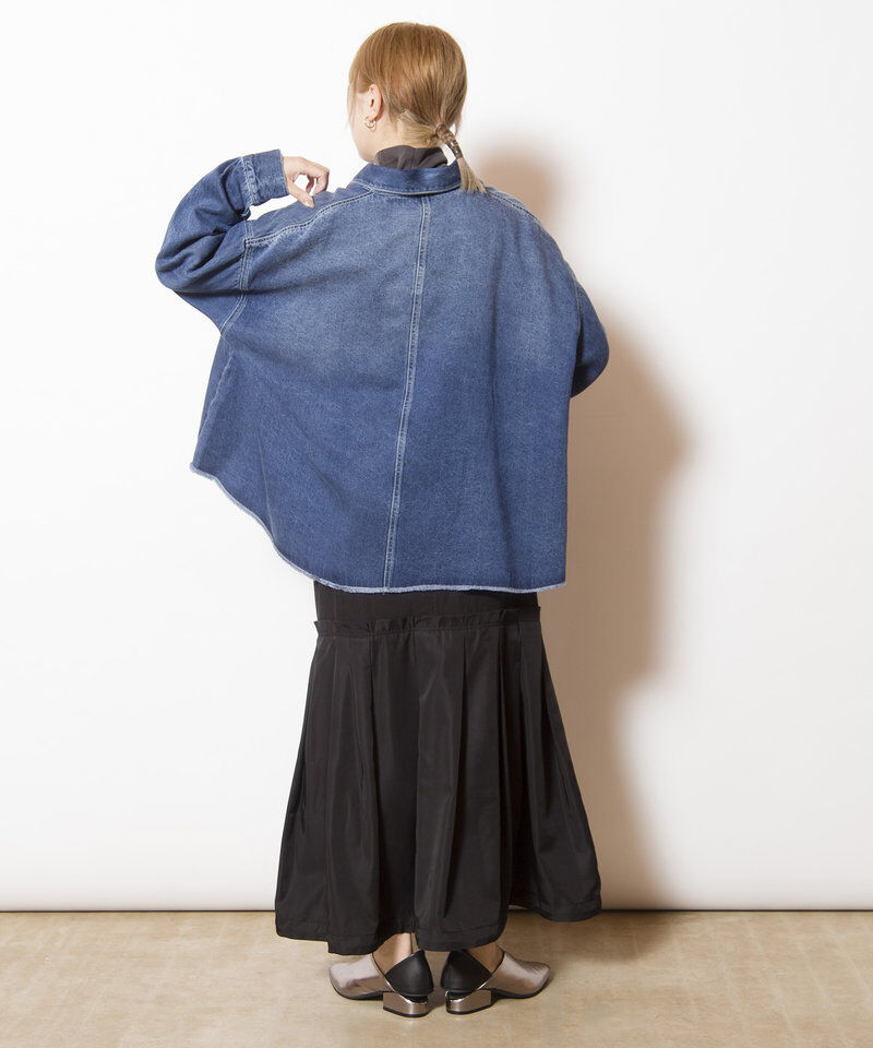  「セルロースデニムビッグシャツ」|シャツ・ブラウス|