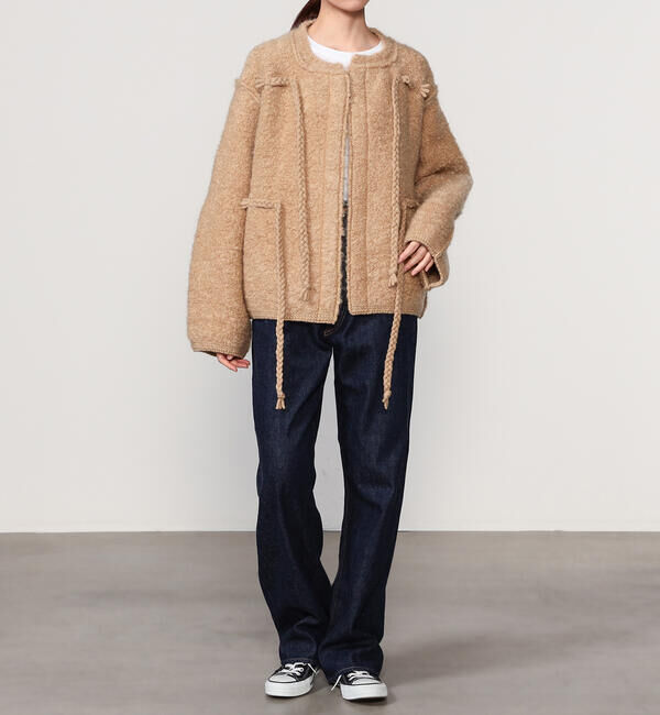 UNFIL「UNFIL | モヘア＆シェットランドウール ニットジャケット WOMEN」|その他|