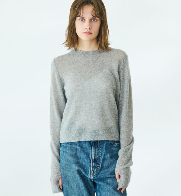  「ADAWAS |〈別注〉カシミヤ シアーセーター WOMEN」|ニット・セーター|