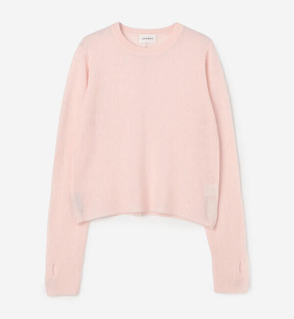  「ADAWAS |〈別注〉カシミヤ シアーセーター WOMEN」|ニット・セーター|PINK