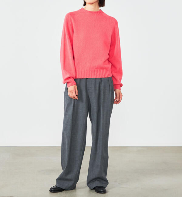 Morris & Sons「MORRIS & SONS | ジーロンラム クルーネックニット WOMEN」|ニット・セーター|