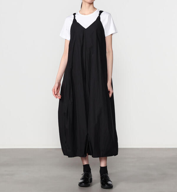  「eunoia | ツイスト Vネックノースリーブワンピース WOMEN」|ワンピース|