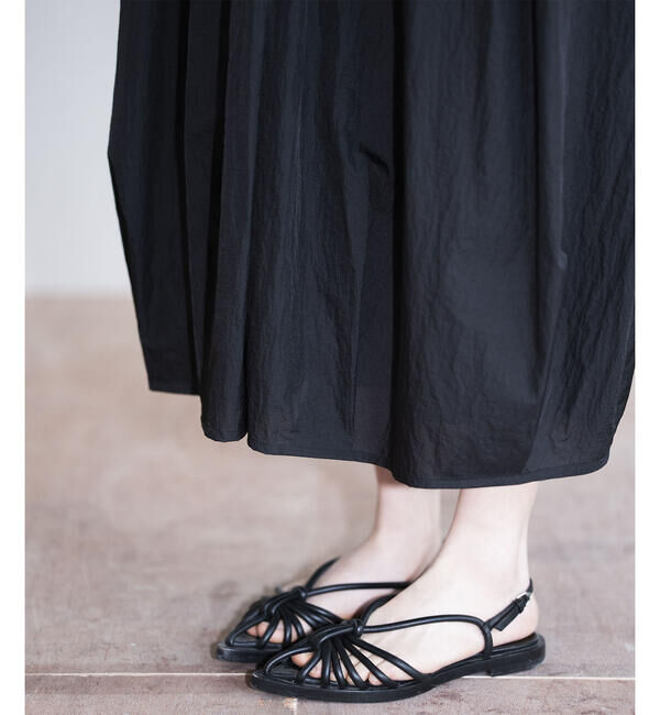  「eunoia | ツイスト Vネックノースリーブワンピース WOMEN」|ワンピース|