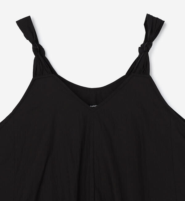  「eunoia | ツイスト Vネックノースリーブワンピース WOMEN」|ワンピース|