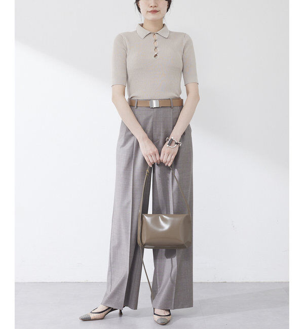 Drawing Numbers「【Drawing Numbers】センタープレスワイドパンツ」|チノ|