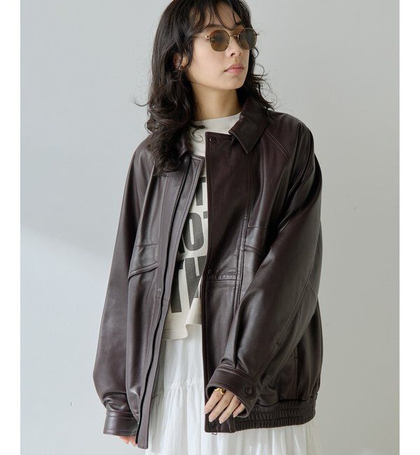 GEMINI「【GEMINI】レザーブルゾン」|ブルゾン・スタジャン|