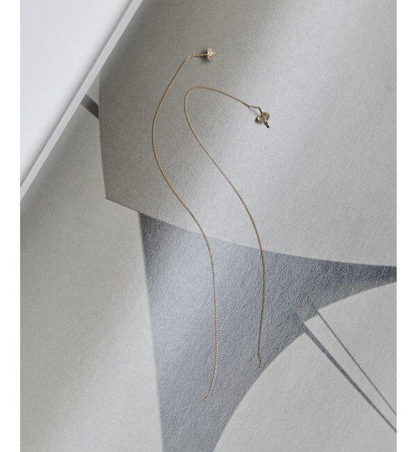 Hoaw.「【Hoaw.】10K Lineピアス」|リング|