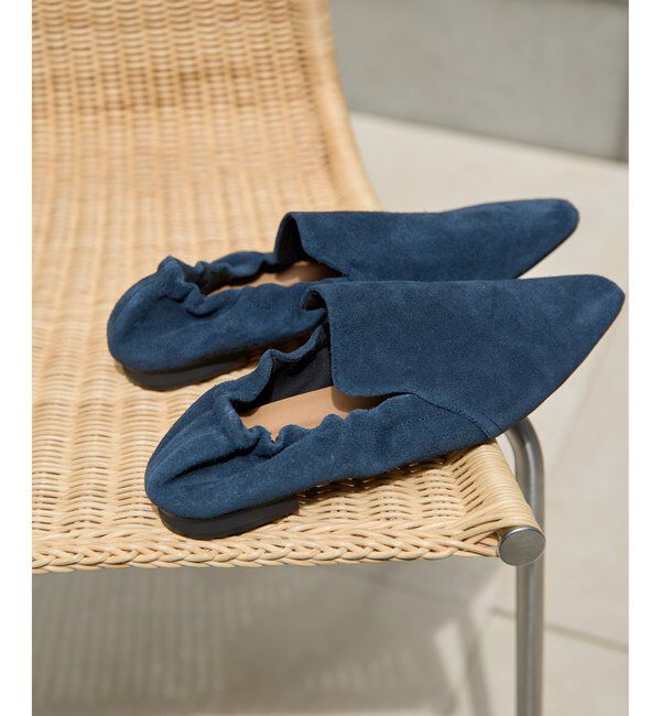  「【THE PAUSE】ギャザーフラットシューズ」|その他|