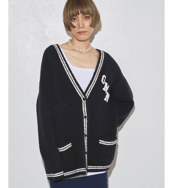 GEMINI「【GEMINI】ワッペンツキニットカーディガン」|ニット・セーター|